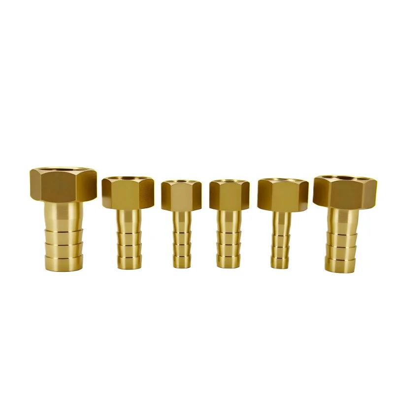 10 pcs Brass Female Thread Pagoda Barb Fitting 1/8 1/4 3/8 Inch Pneumatic Gas Water Hose Connector Barbed Green Pipe Joint