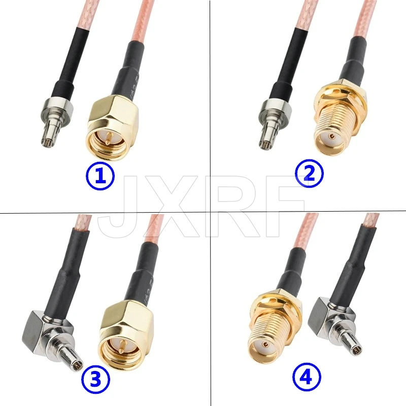 SMA to CRC9 Cable SMA Male female to CRC9 Male Straight Right angle RG316 Pigtail Cable 10CM 15CM 20CM 30CM 50CM for 3G 4G Modem