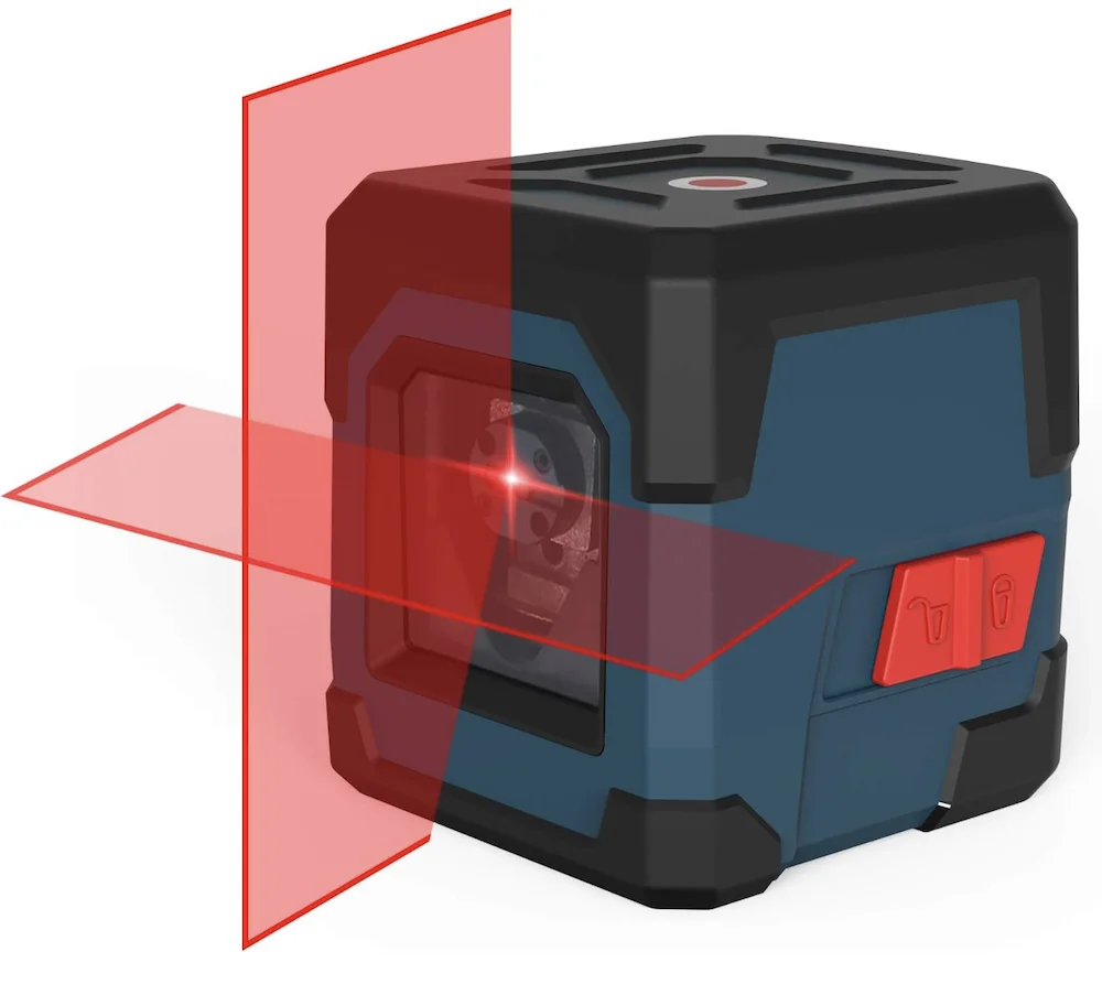 Red Lasr Cross Line Laser with Self-Leveling Vertical and Horizontal Line