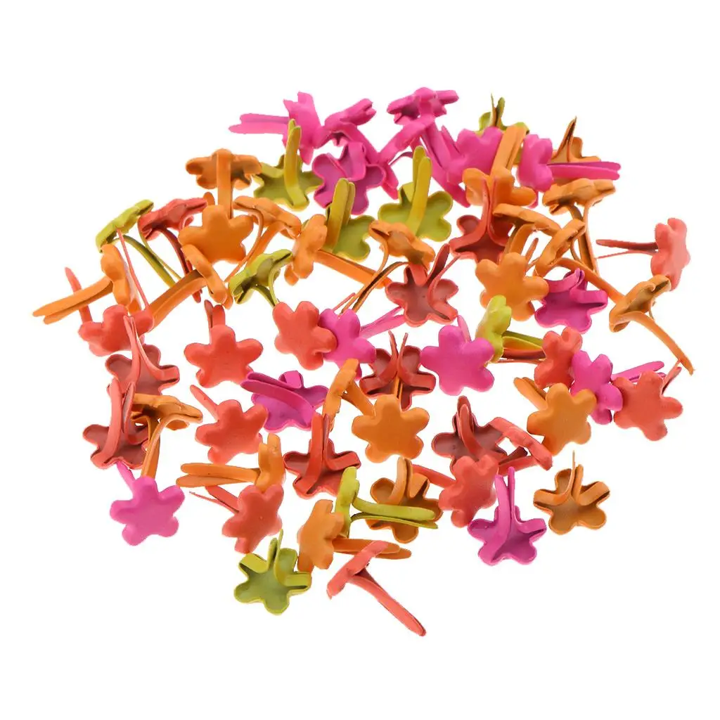 Colorful Mini Brads Paper Fasteners Craft Accessories Iron Scrapbooking Decoration for DIY Cardmaking