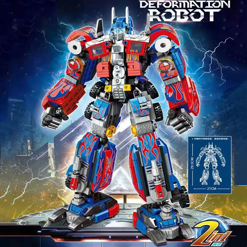 Transformation Robot Constructor Bricks Optimus Pobot Prime Bee Gift Kits de construção de modelos para adultos Block Toys para crianças, meninos