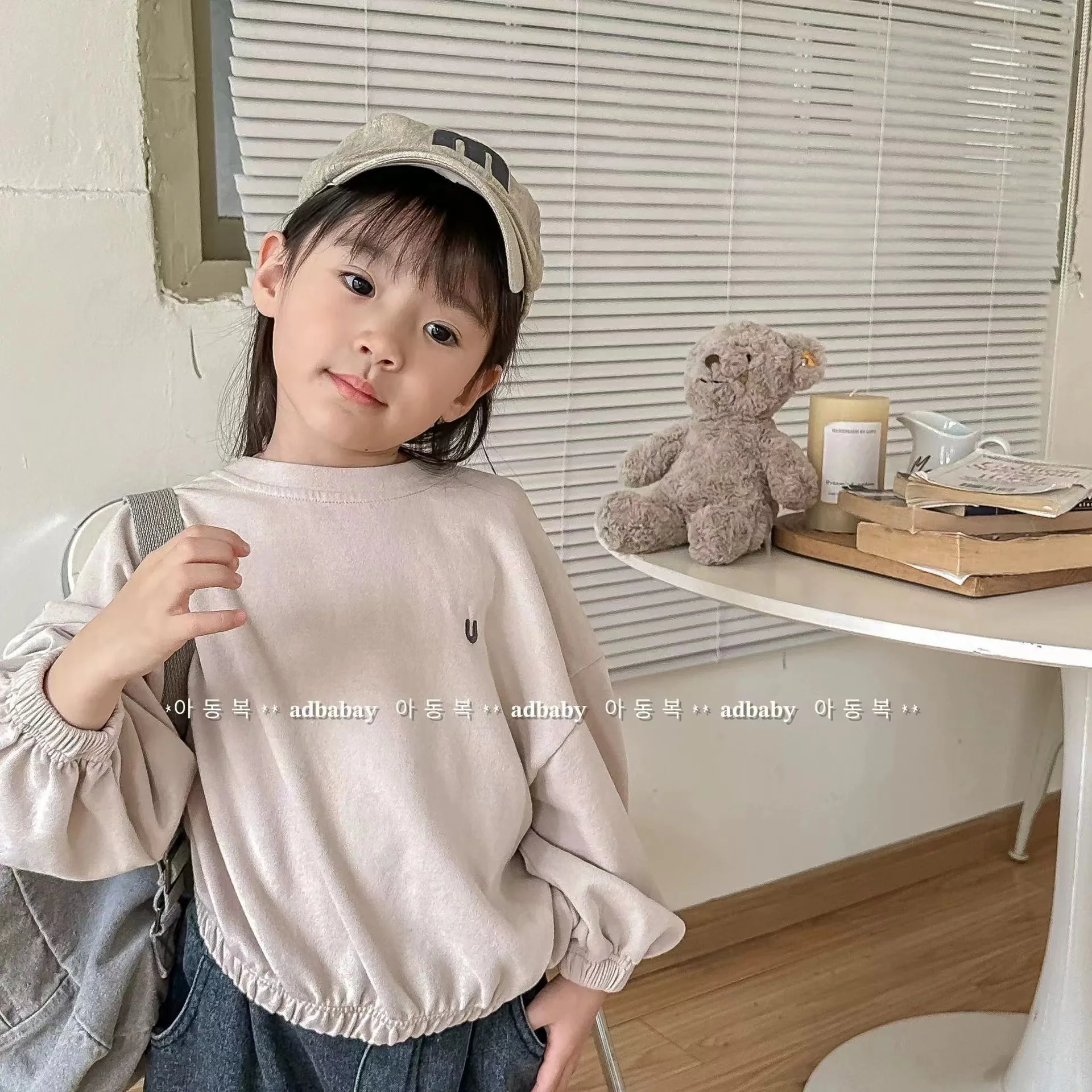 

Children Korean Spring Long-Sleeved T-Shirt 2023 Children'S Spring New Boys And Girls Embroidered Print Sweater