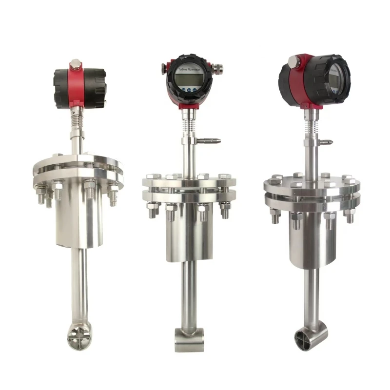 

Mechanical Smart Insertion Plug-in Type Milk Acid Gas Liquid Flow Sensor Meter Turbine Flowmeter