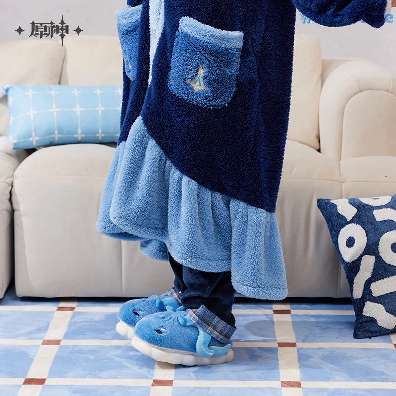 MiHoYo Neuvillette النعال Genshin تأثير الأحذية الرسمية الأصلية Neuvillette موضوع الانطباع سلسلة شبشب منزل الهدايا #5