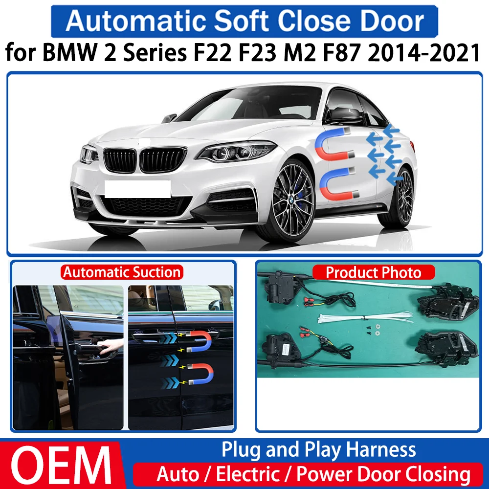 

for BMW 2 Series F22 F23 M2 F87 2014-2021 Car Automatic Soft Close Door Electric Suction Auto Power Closing System Plug＆play