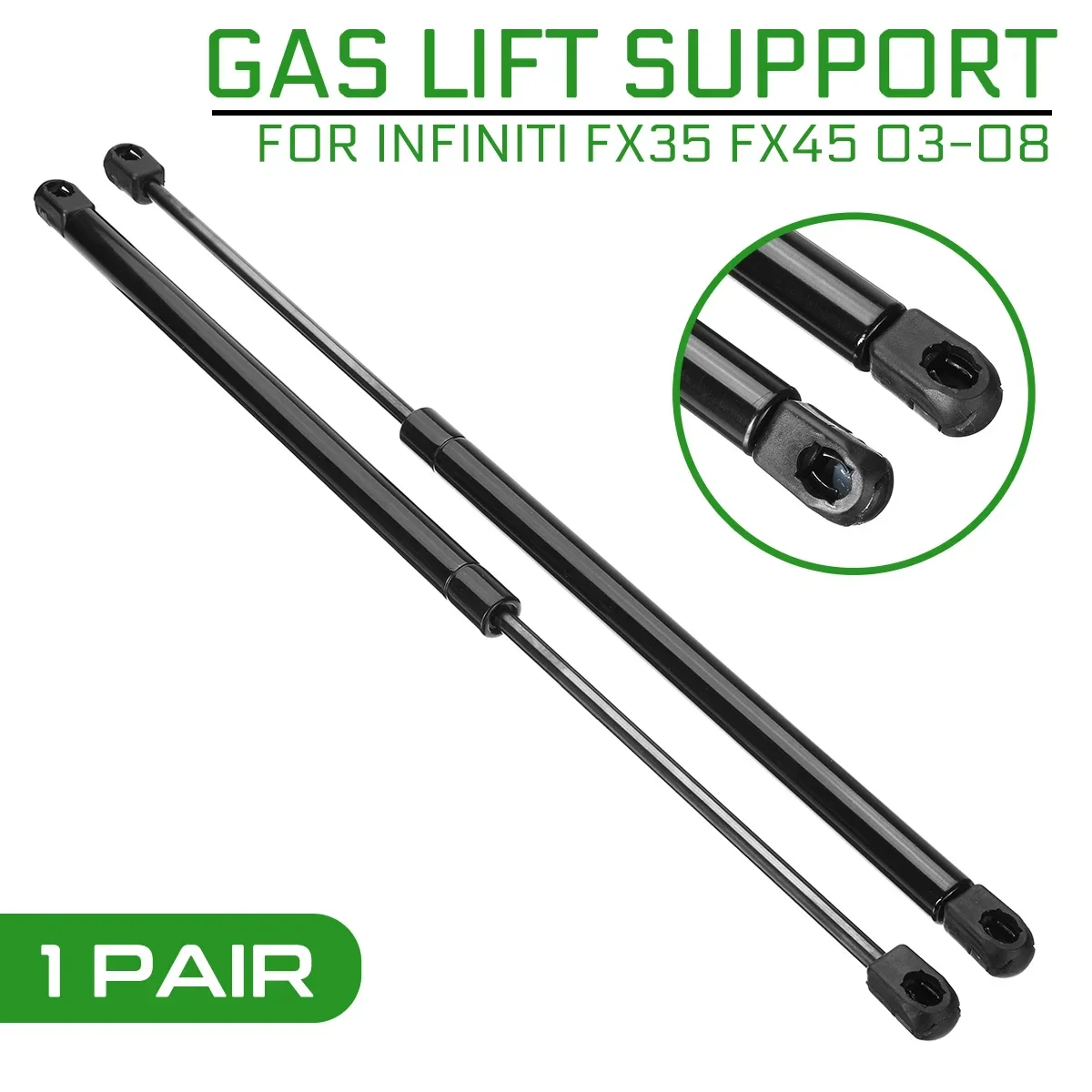 

Car Rear Trunk Tailgate Gas Spring Shock Lift Struts Strut Support Rod Arm Bars Bracket For Infiniti FX35 FX45 2003-2008