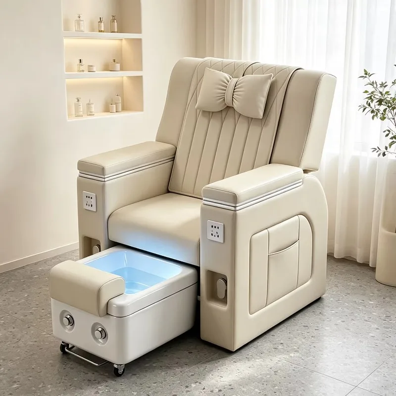 Nail Eyelash Salon Pedicure Chair Multifunctional Electric Massage Reclining Ceramic Foot Soaking Spa Guangdong Province
