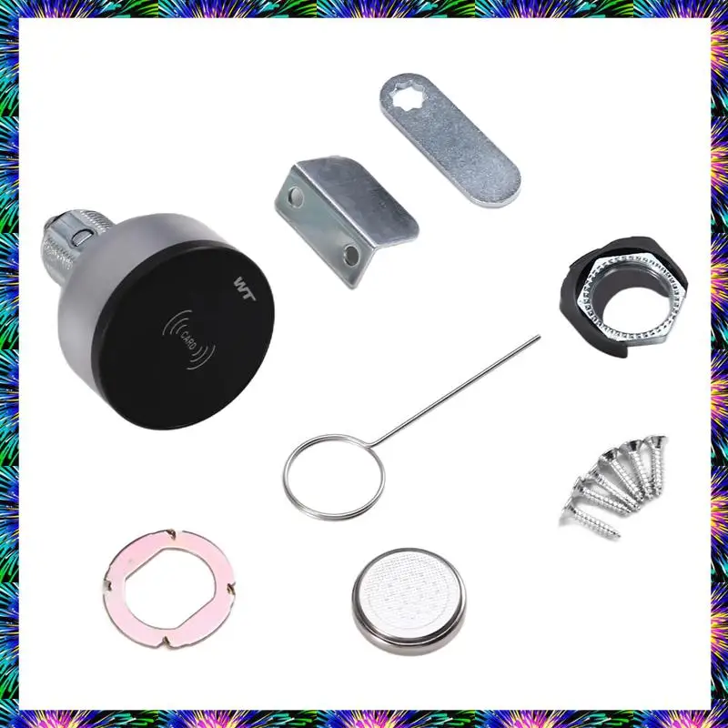 ZIZI Office Desk Smart Lock 30Mm Smart Card Door Lock For File Cabinets, Wardrobes, Mailboxes Home And Office Use