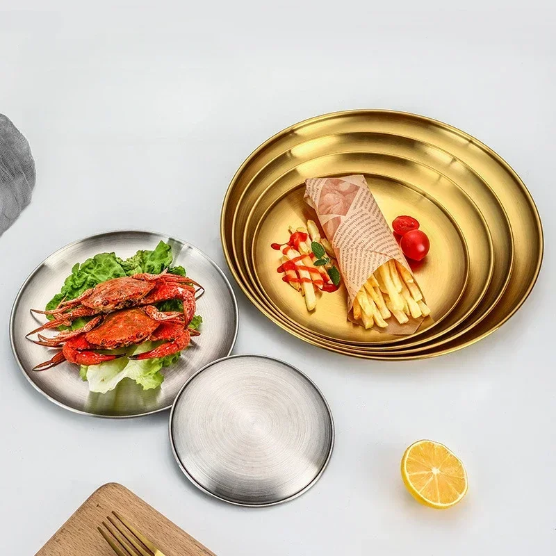 Stainless Steel Dishes for the Kitchen Gadgets Multiple Specifications Oven Baking Tray Cookies Grill Pan Trays for Food Utensil