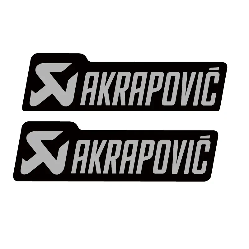 

Exhaust stack sticker for AKRAPOVIC Epoxy Motorcycle Stickers For Akrapovic Logo Waterproof Decals Accessories Exhaust sticker