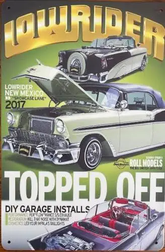 LOW RIDER METAL TIN SIGN LOW RIDER NEW MEXICO 2017 GARAGE WALL ART MAN CAVE CAR