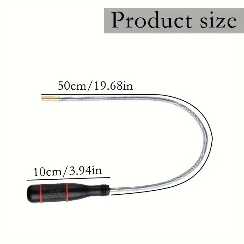 Flexible Magnetic Pickup Tool Bendable Snake Suction Bar for Home Improvement - Locating Falling Objects Reaching Sink Drains