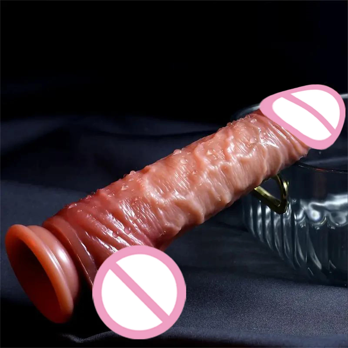 Wearable Realistic Strapon Dildo Skin Testicles Sliding Anal Vagina Sexy Adult Masturbation Big Penis For Women Dildos Sex Toys view 6