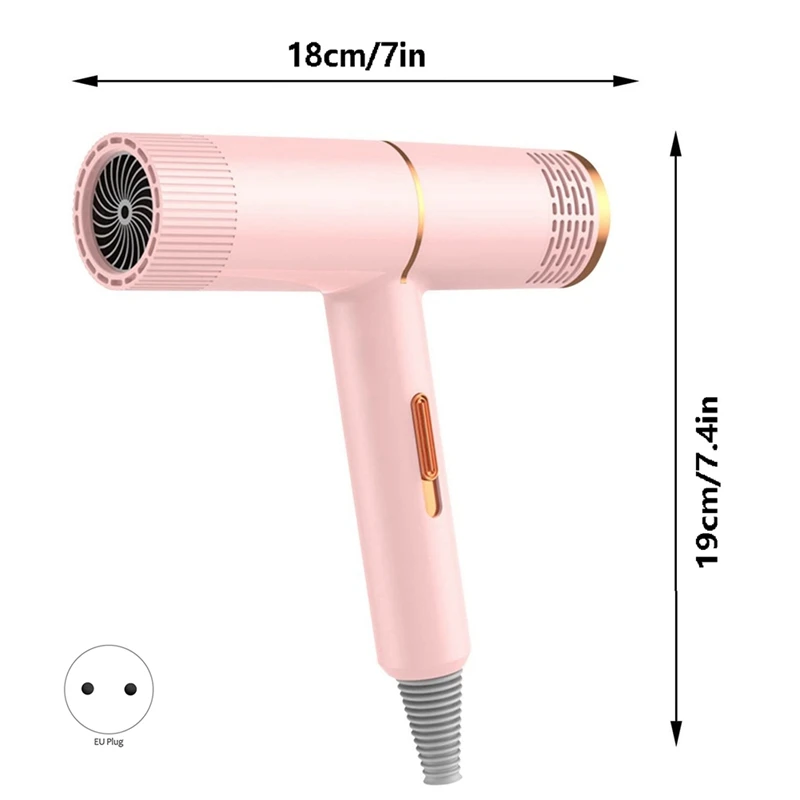 Electric Hair Dryer - High-Power Electric Hair Dryer, Home Hair Dryer, Fashion Hot Wind Comb Hair Salon