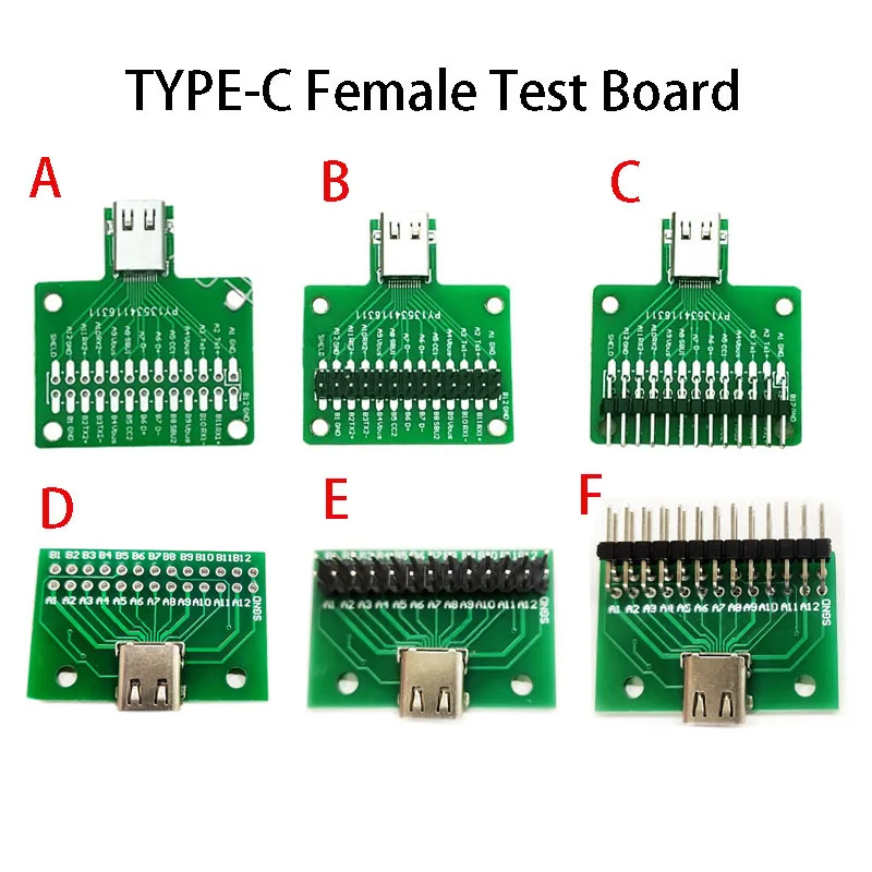 

1 шт. тестовая плата кабеля USB 3. 0 Type-C 24 штырька Type-C гнездовой разъем для адаптера DIP сварной USB3.1 шт. B конвертер Pinboard