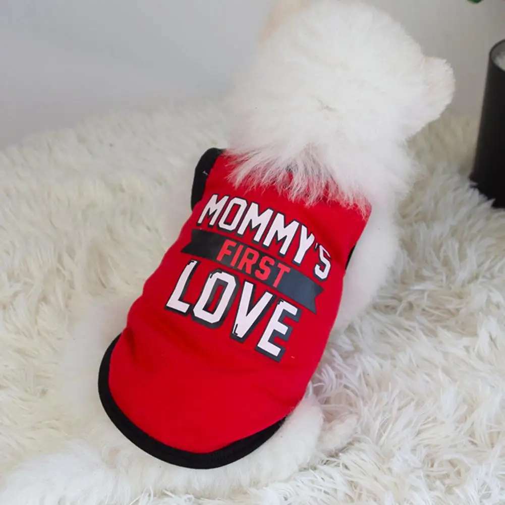 Pet Vest Two-legged Clothing Stylish Pet Vest with Fashionable Letter Print for Cats Dogs Washable Cute Design Pet for Small