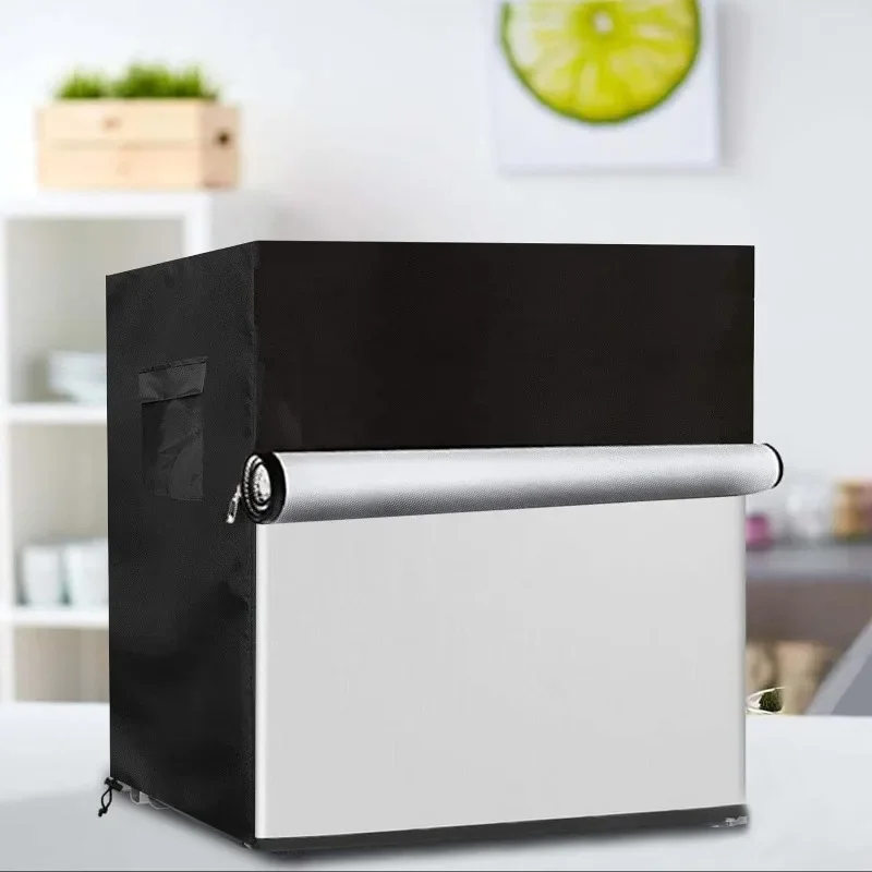 Outdoor Waterproof and Dustproof Refrigerator Cover Refrigerator Cover Cube mini mini Refrigerator Black Cover