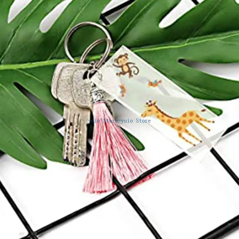 

X7XB Keychain Rings for Resin DIY Crafts Metal for Key Chain Split for Key Ring with Chain Open Jump Rings Screw Eye Pins Con