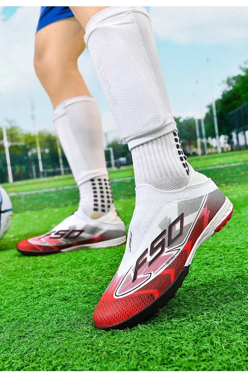 Herren Original Fußballschuhe Hochwertige Atmungsaktive Ultraleichte Profi-Fußballschuhe für Spielfeld und Training – Detail 23