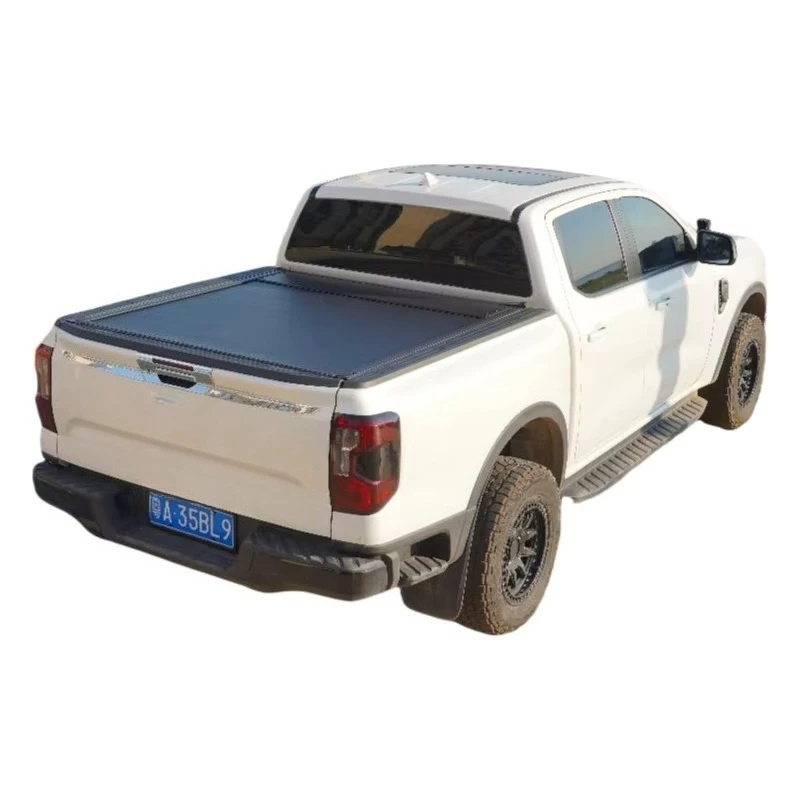 Truck Accessories Pickup Bed Cap Aluminium Manual Retractable Tonneau Cover for Ranger XL/XLT/LARIAT 2023-2024-202