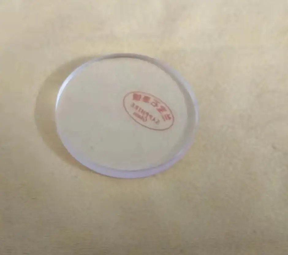 3.0mm Thickness Flat Sapphire Watch Glass 29mm Diameter Round Crystal for Watch Repair