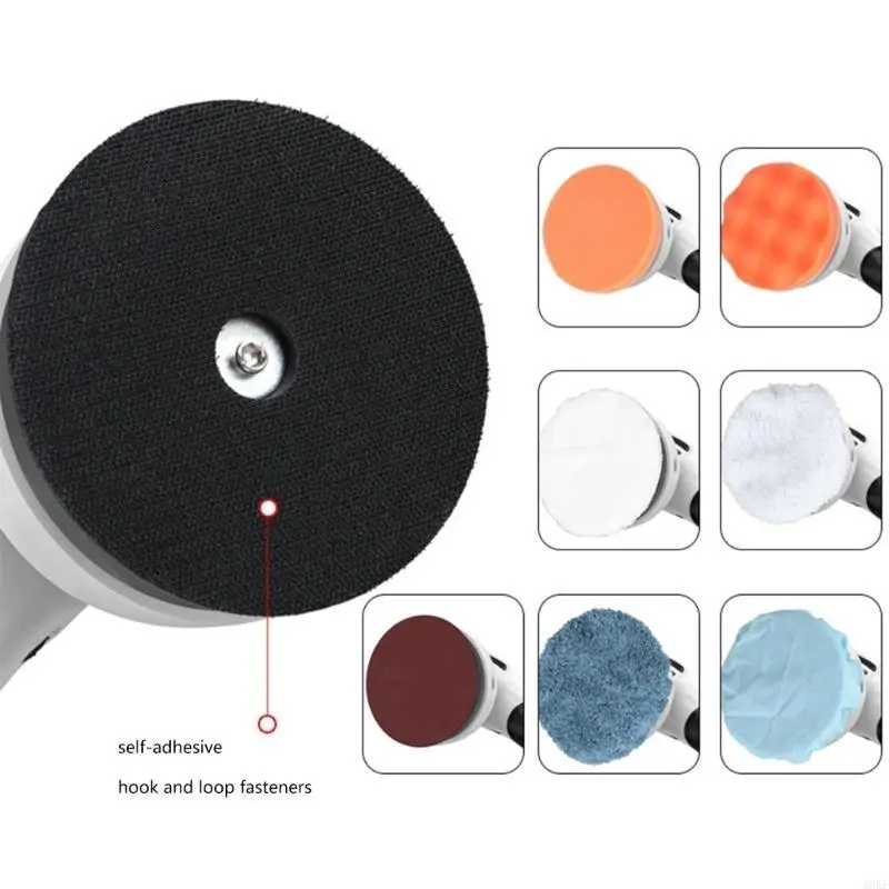 Cordless Buffer Polisher Portable Polisher Lithium Battery 6 Variable Speed Polishing for Car Detailing/Polishing/Waxing A0KF