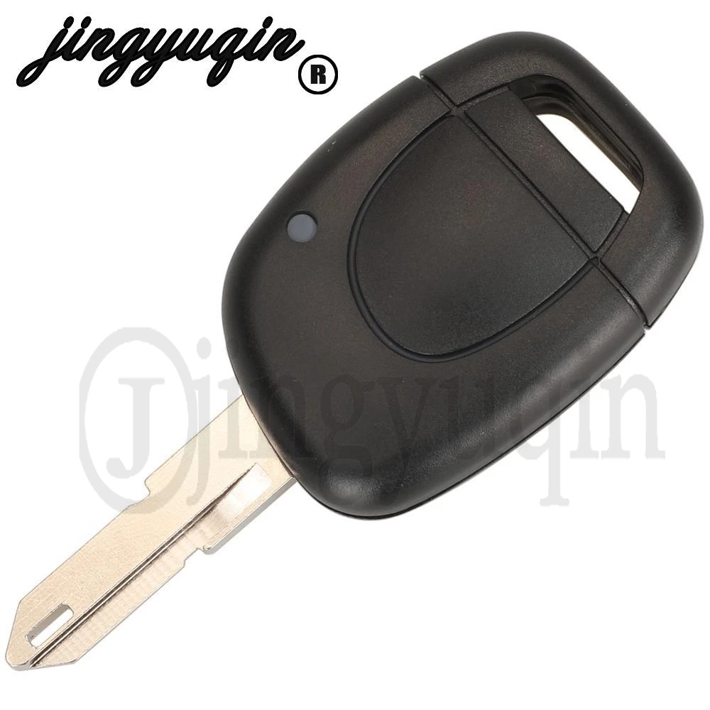 jingyuqin 1 Button Fob For Renault Master Kangoo Clio Twingo Smart Remote Car Key 434Mhz ID46 PCF7946 Chip Fob NE72/VAC102 Blade