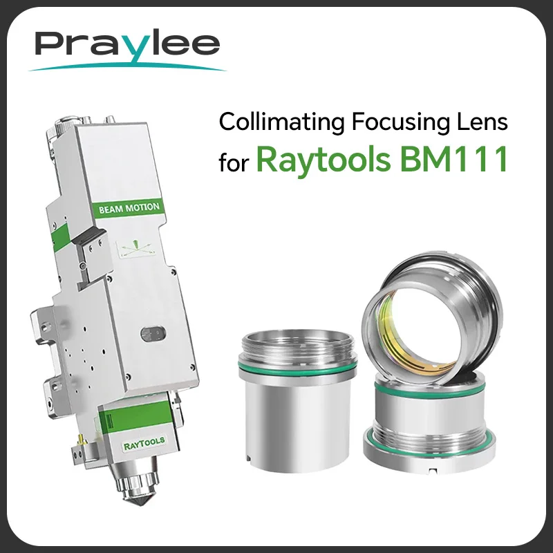 Raytools Laser Collimating Focusing Lens with Holder D30 F100 F125 F150 F155 F200 for BM111 Fiber Laser Cutting Head Parts