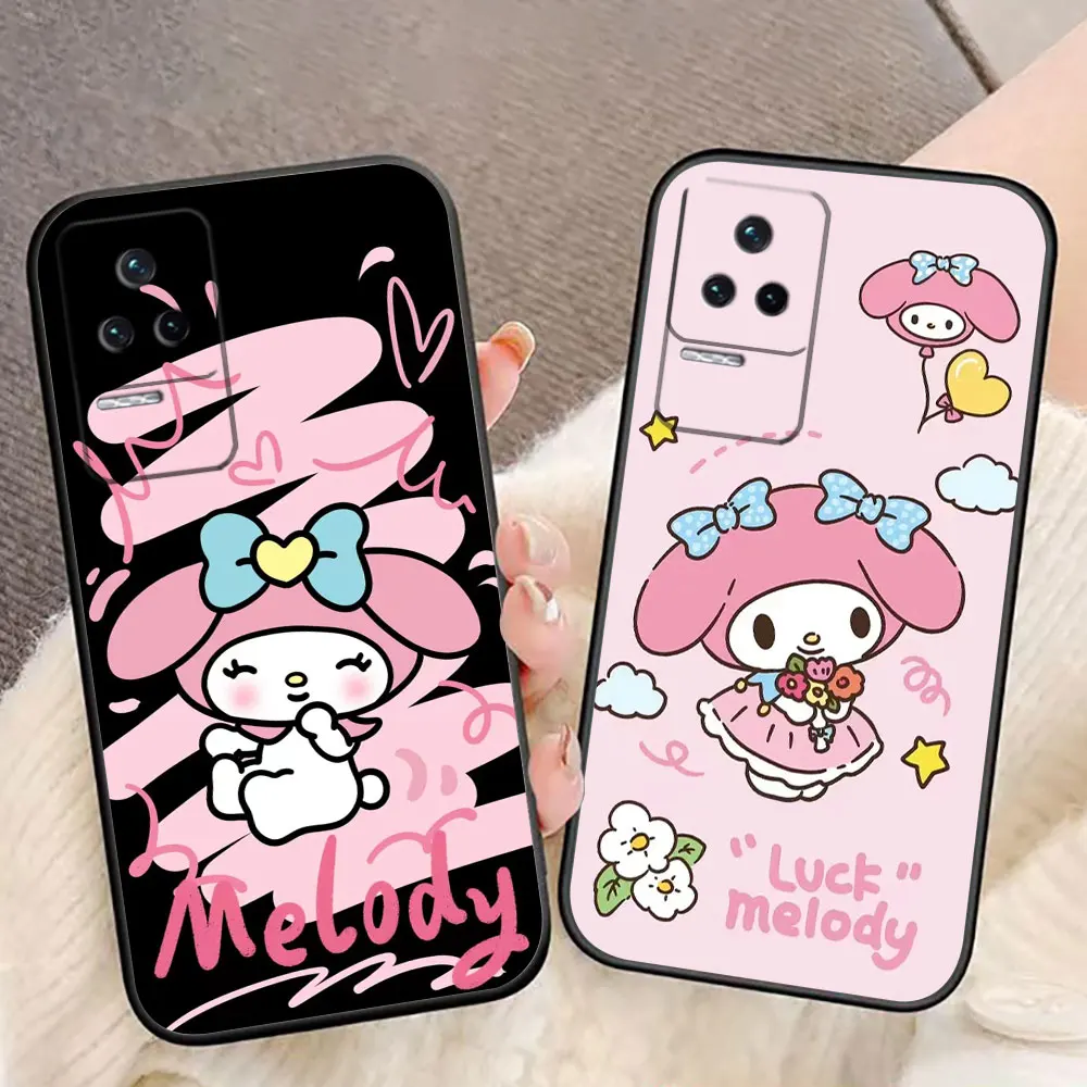 

Kawaii My M-Melody P-Pochacco Cover Phone Case For Redmi K60 K40 K30 14C 13C 12C 12 10 10C 9T 9C 9A 9 8 7 6 A1 A2 A3 A5 TPU Case