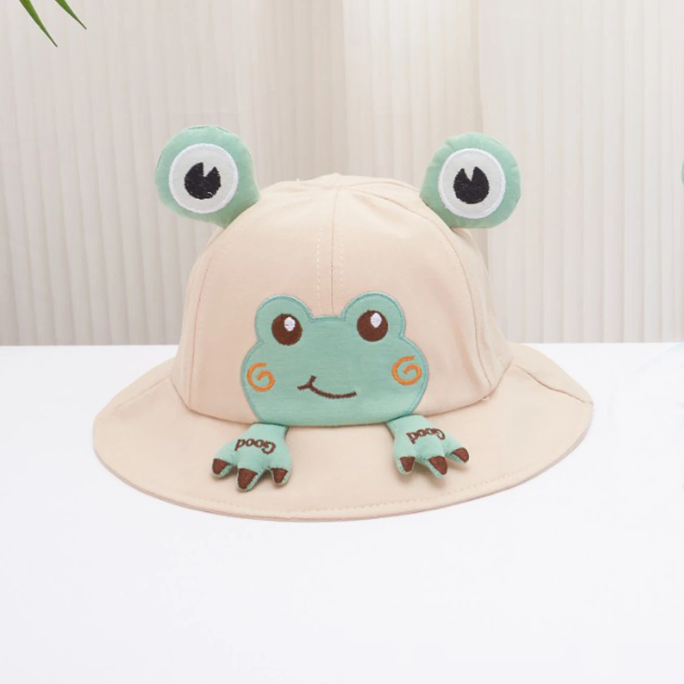 Cute Little Frog Baby Hat for Sun Protection, Fisherman Hat for Children Traveling, Sun Protection Hats for Boys and Girls image 4