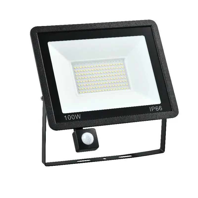 LED floodlight manufacturer direct sales 50W100W human body sensing infrared sensing floodlight floodlight