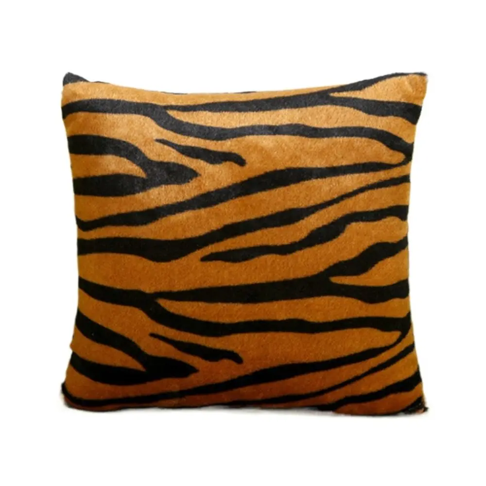 2Pcs Bedding Pillowcase 43x43cm Throw Pillow Cover Dacron Tiger Prints Pillow Case Comfortable Creative Cushion Cover Cushions