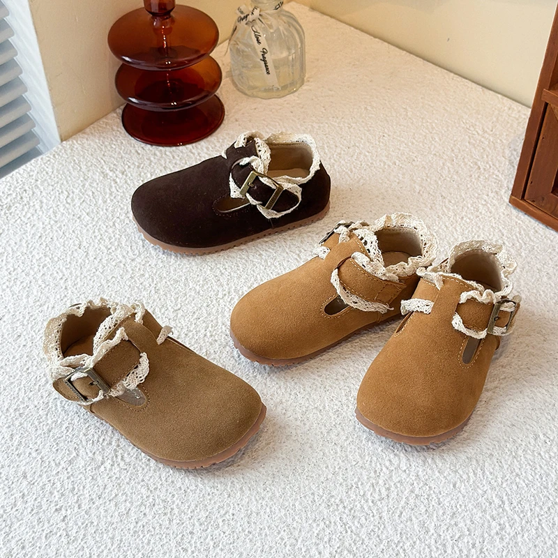 

Girl's Nude Shoes Small Leather Spring and Autumn New Korean Fashion Children's Princess Soft Bottom Casual