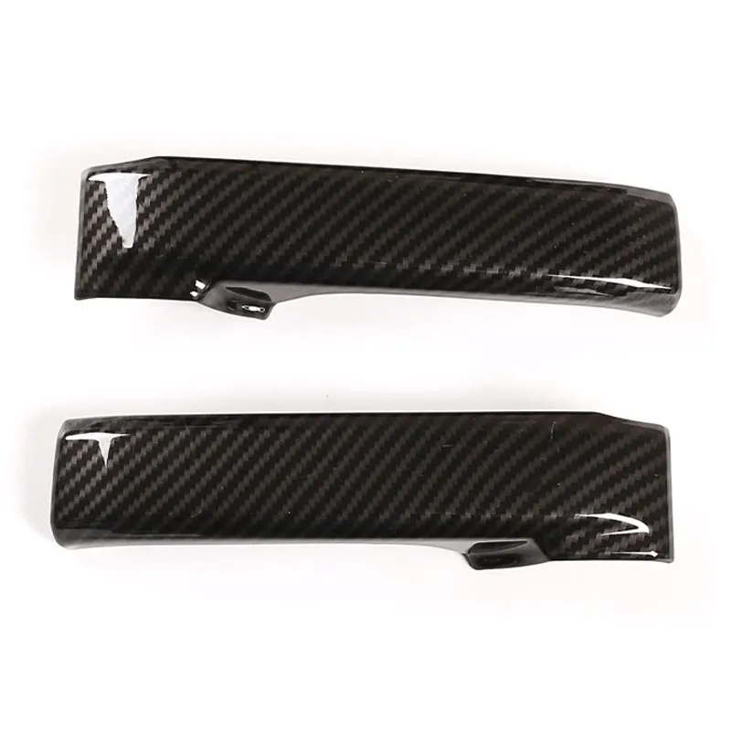 For Toyota FJ Cruiser 2007 2008 2009 2010 - 2021 ABS Carbon Fiber Texture Interior Door Handle Pull Grab Cover Protective Trim