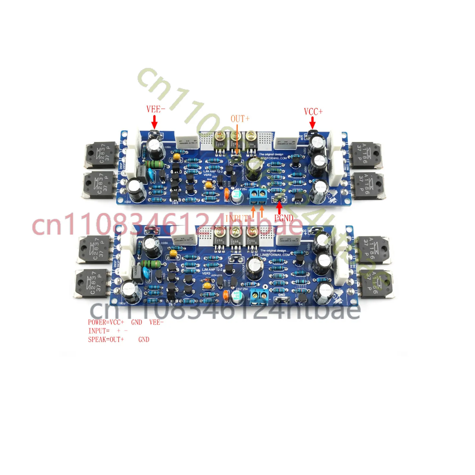 For L12-2, Dual Channel Ultra-Low Distortion Power Amplifier VER4.2 Version HiFi Stereo Audio Amplifier Module