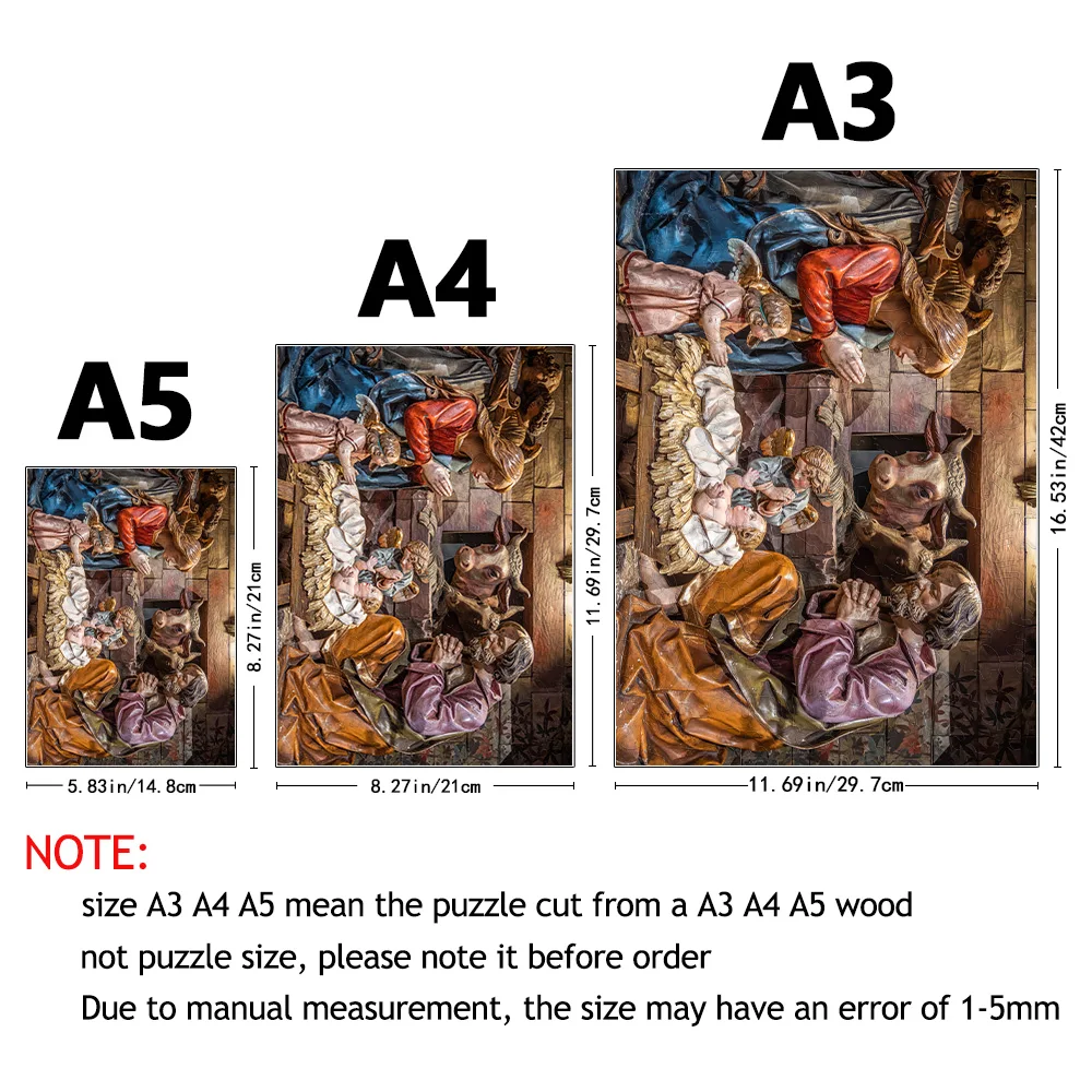 Jesus adulto quebra-cabeça de madeira forma única quebra-cabeça animal de madeira desafio criativo para adultos, família e amigos