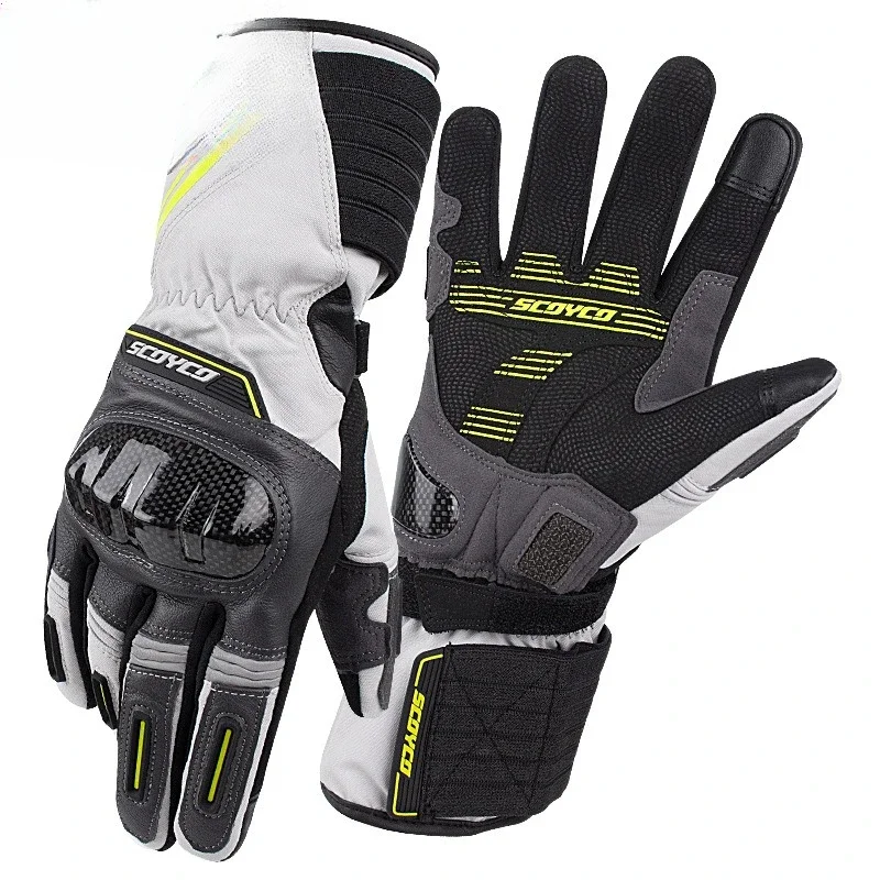 Motorcycle ride autumn and winter gloves warm windproof locomotive anti-drop protective rider
