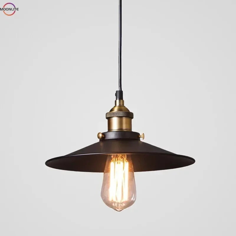 Creative Loft American small pendant light  industrial style retro iron pendant light  single head restaurant  pendant light