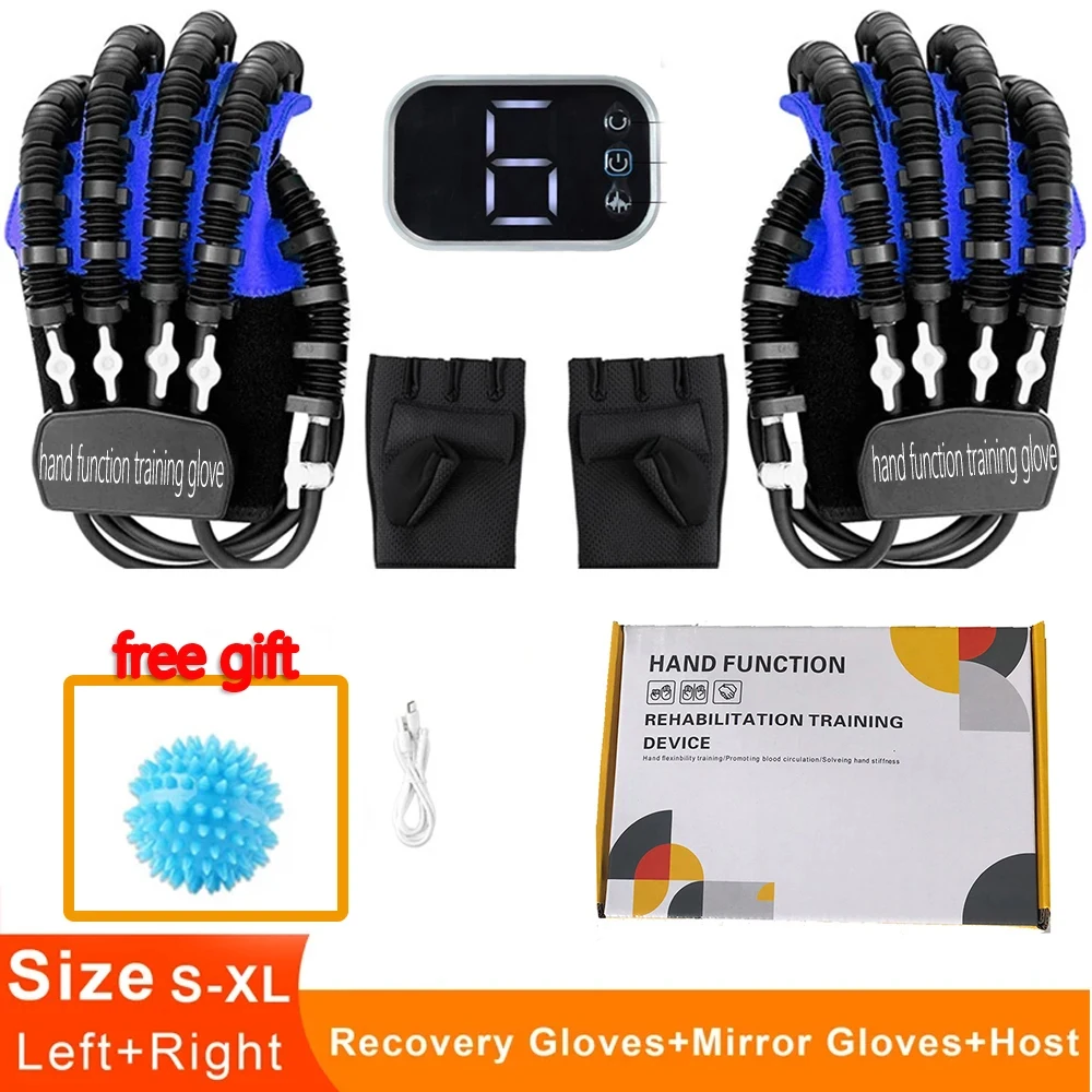 XNKLPY Emiplegia Guanti Robot per Riabilitazione Mano, Trainer per Ditariabilitazione Fisioterapica, Addestramento della Flessibilità della Dita(A:Mano Sinistra B:Mano Destra)(Size:B XXL,Color:Blu XNKLPY Emiplegia Guanti Robot per Riabilitazione Mano, Trainer per Ditariabilitazione Fisioterapica, Addestramento della Flessibilità della Dita(A:Mano Sinistra B:Mano Destra)(Size:B XXL,Color:Blu
