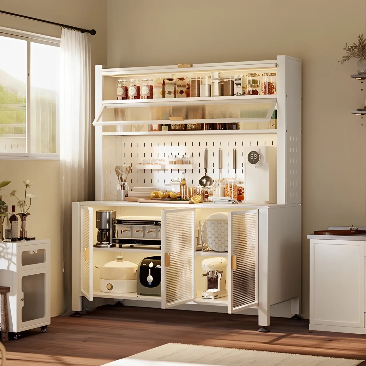 فولاذ، أردواز، رف، تخزين جانبي، أرضية، متعدد الطبقات، تخزين #3