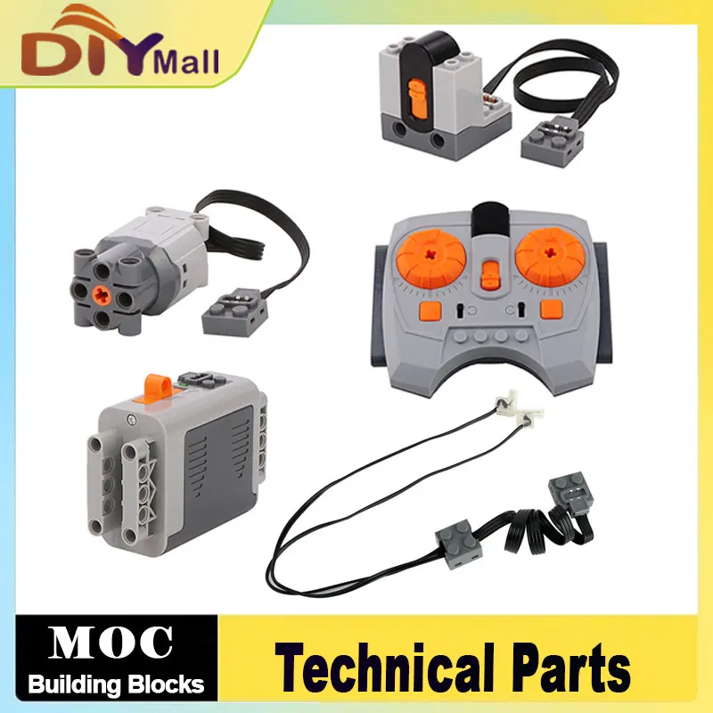 

Комплект электродвигателя MOC Power Functions L — высокотехнологичные удлинительные детали PF, совместимые с основными строительными кирпичными системами
