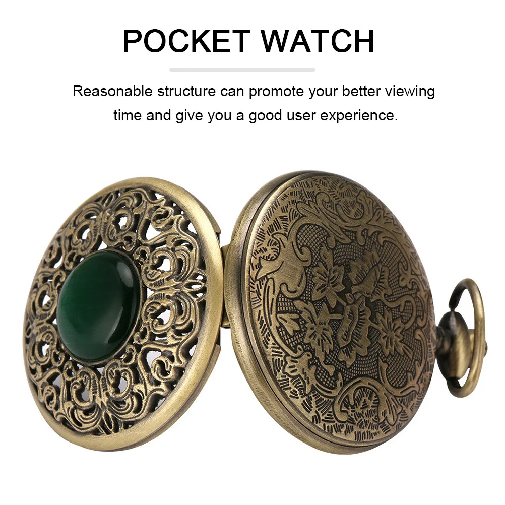 Vintage-Taschenuhr, exquisite Handwerkskunst, modische geprägte Palastuhr, einzigartige Kreativität, dekoratives Effektdesign