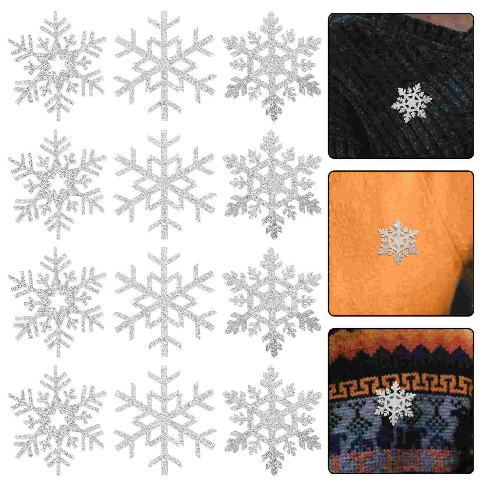 

30 Pcs Applique Snowflake Stickers Man Vintage Decor Accessories Cloth Clothes Patch