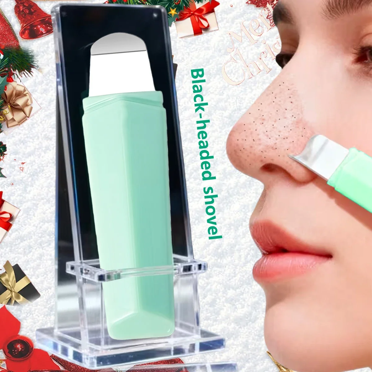 Ergonomischer Nasenflügelentferner aus Edelstahl, einseitiges Porenreinigungswerkzeug, geeignet für Mitesser-Extraktion auf dem