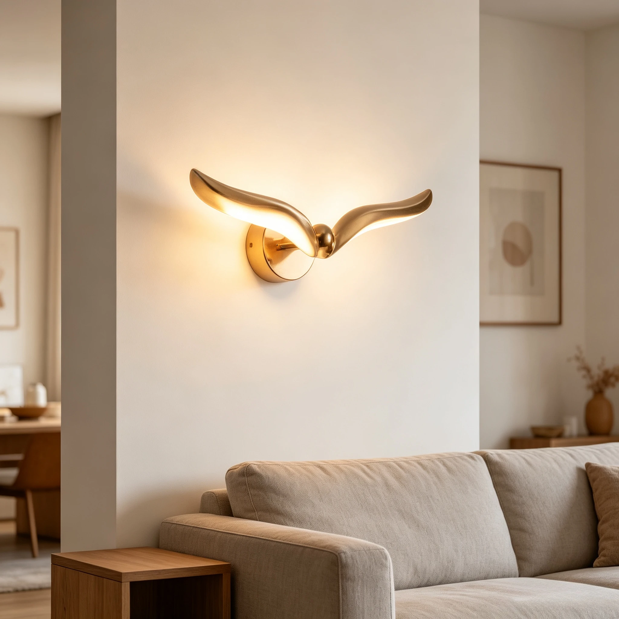 Nordic Modern Creative Seagull Wall Lamps Foyer Background Led Lights Bedroom Beside Light Fixture Aisle Room Decoration 2026