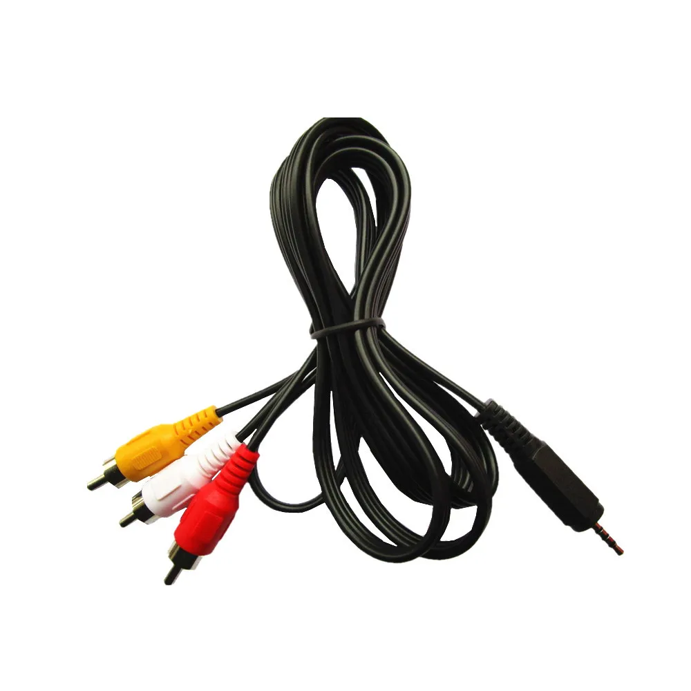 ضبط كابل تمديد الصندوق العلوي، صندوق الهاتف المحمول، ثورة 1/3 AV2.5mm، 3 كابل محول ذكر Lotus RCA