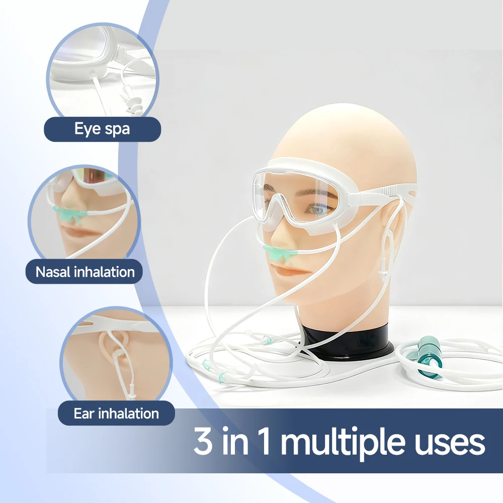 Hydrogen Inhalation Eye Mask Hydrogen Eye Mask Glasses 3 In 1 Multiple Uses Hydrogen Absorb Into Eyes Ears Nose