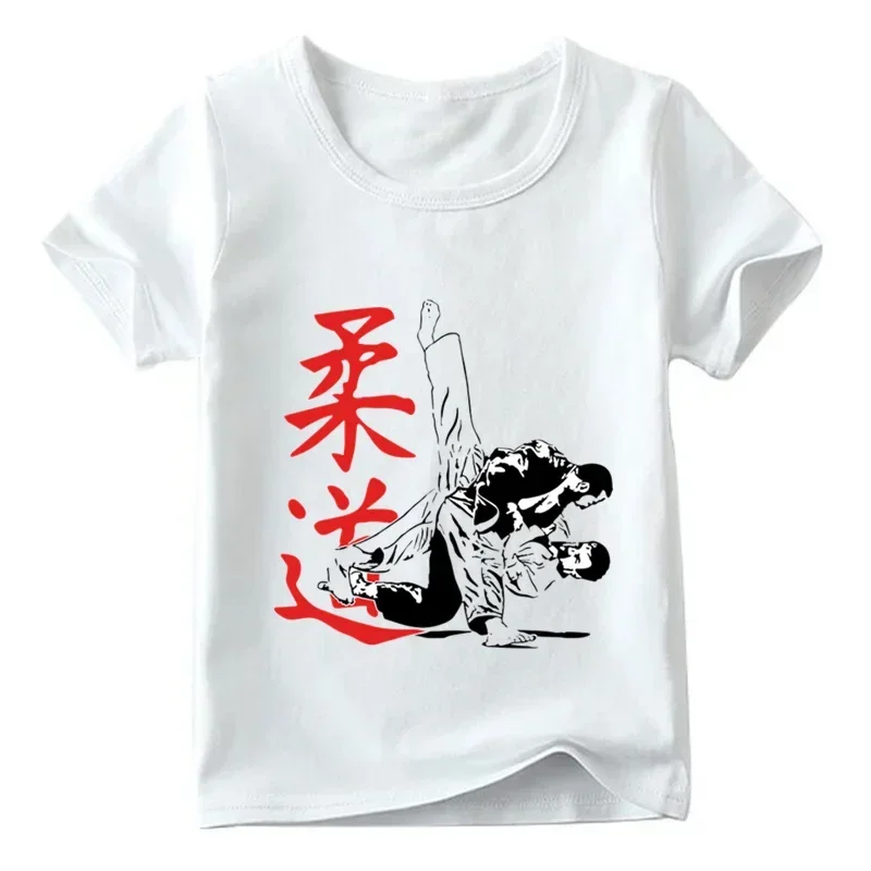 Karate Jiu-jitsu T Shirts Hot Sale Judo Print T Shirt Summer Fashion Boys Girls Tops  Classic Casual Streetwear Camisetas