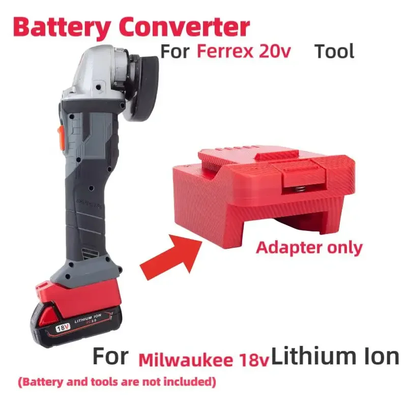 

Адаптер аккумуляторов для литиевого адаптера Milwaukee M18 в преобразователь Ferrex 20 В (без аккумулятора и инструментов)