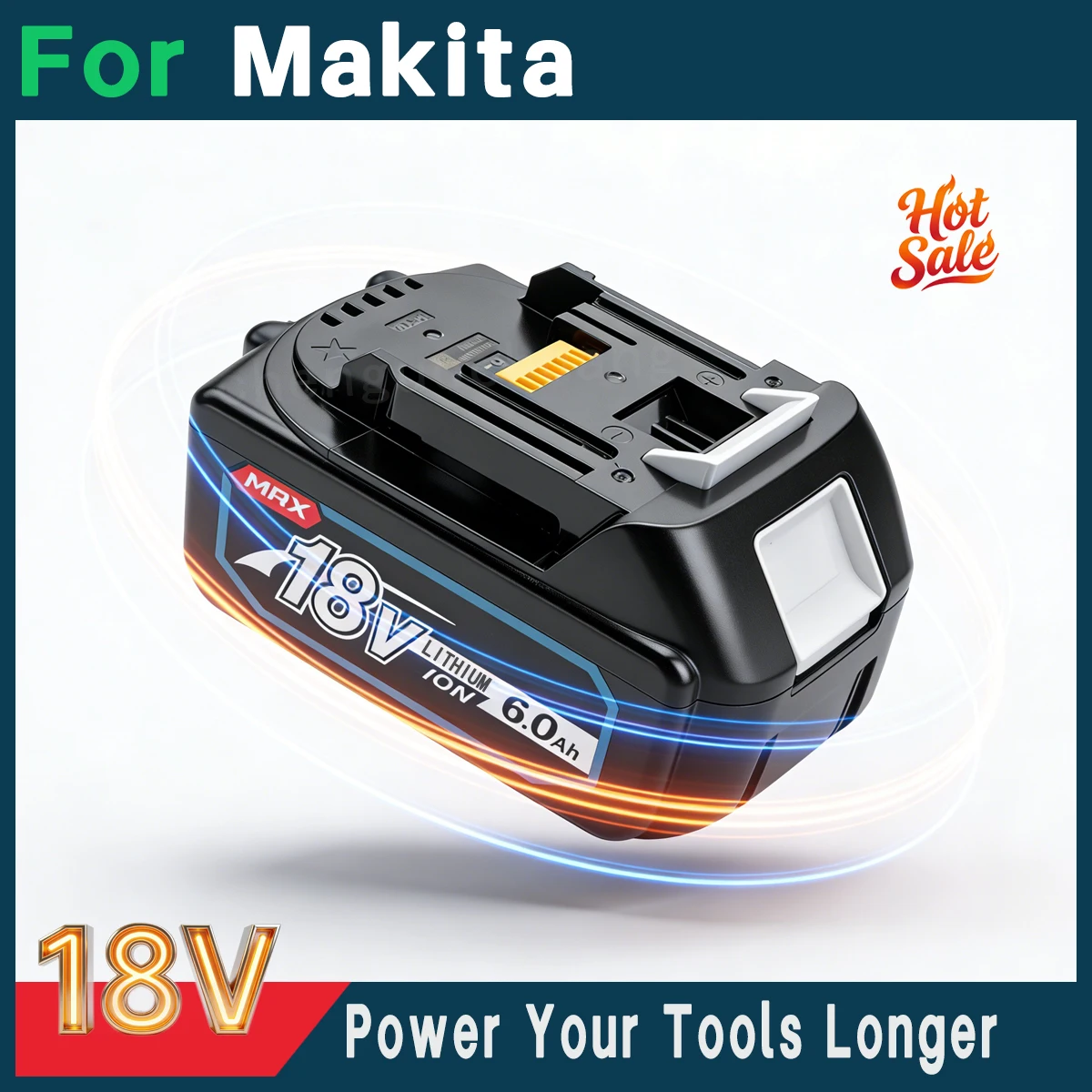 

18V 6.0Ah Battery For Makita LXT BL1830 BL1840 BL1850 BL1860 Rechargeable Li-ion For Cordless Drill Driver Garden Power Tools
